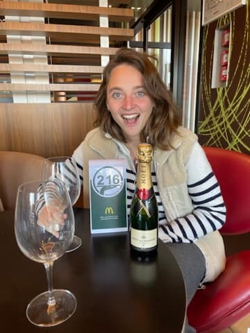 Champagne chez McDo