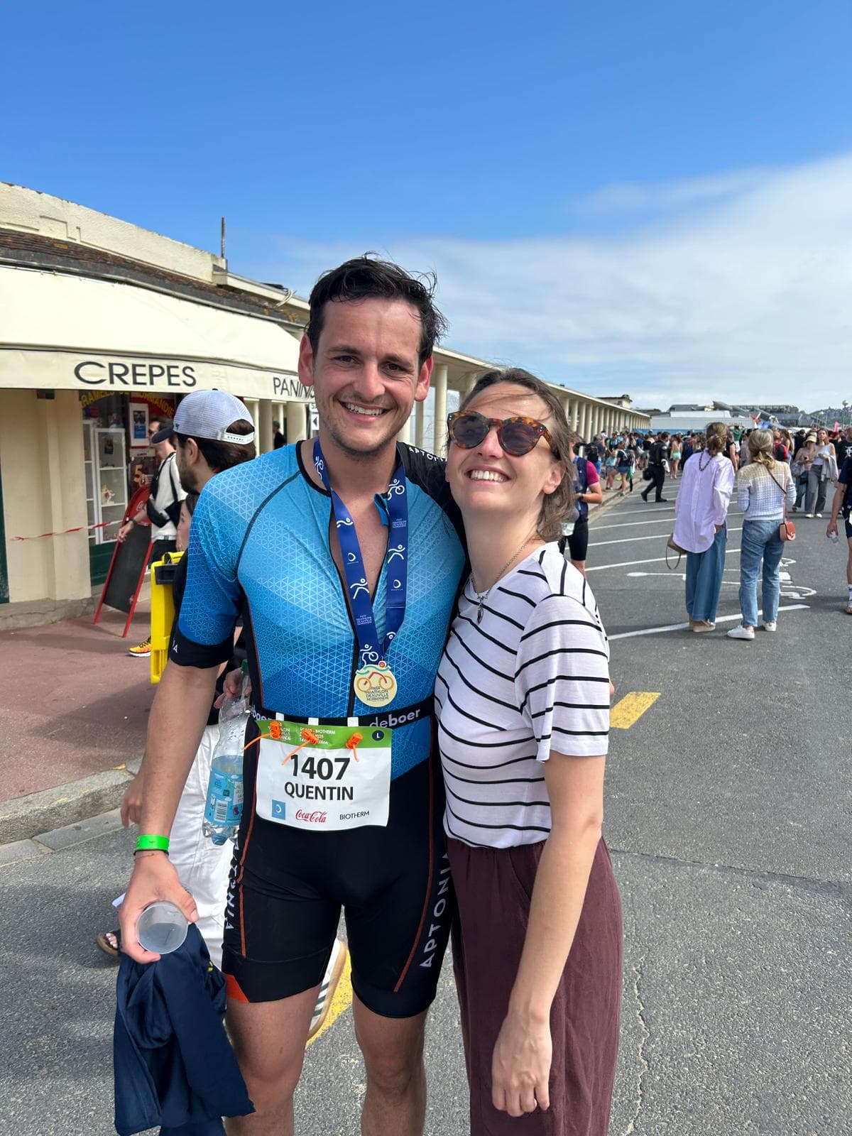 Couple de triathlètes